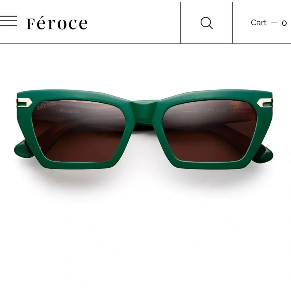 Emerald Green Women's Sunglasses - never been worn !